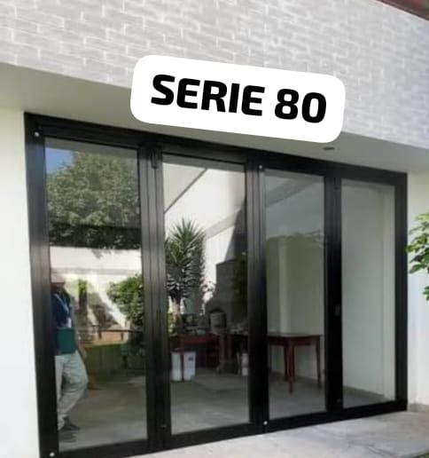 MAMPARA DE ALUMINIO DE ALTA GAMA - SERIE 80 (DISEÑO EUROPEO)